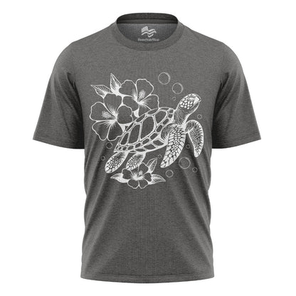 Hibiscus Sea Turtle Hawaiian Beach Vacation Shirt