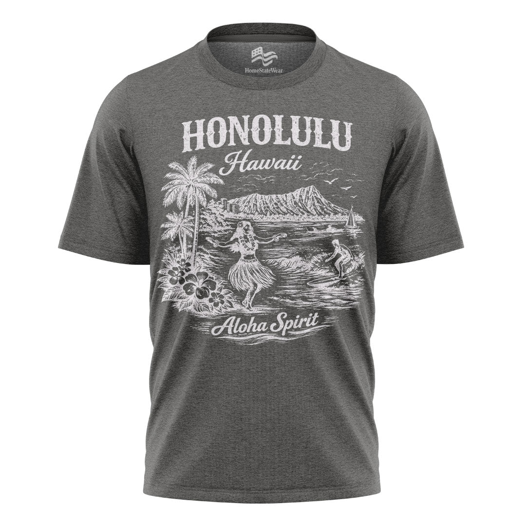 Honolulu Aloha Spirit Tee | Vintage Hawaii Surf Shirt