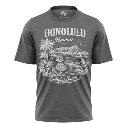 Honolulu Aloha Spirit Tee | Vintage Hawaii Surf Shirt