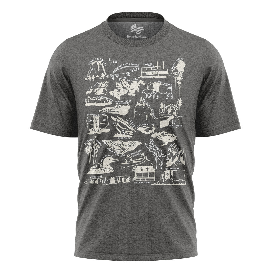 Minnesota Nature Checklist T-Shirt