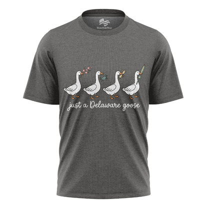 Delaware Goose Comfort Colors Tee | Whimsical Bird Graphic Shirt