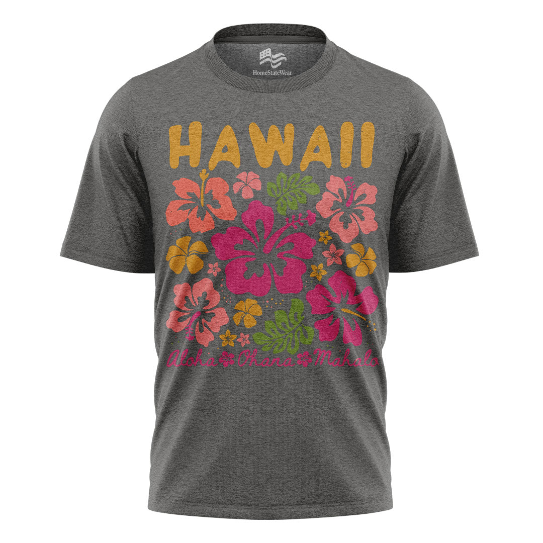 Hawaii Hibiscus Aloha Tropical Vacation Graphic Shirt