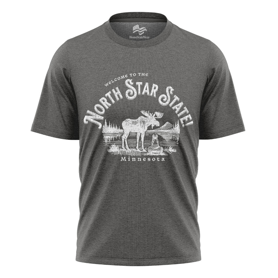 Welcome to Minnesota T-Shirt, North Star State Moose Tee