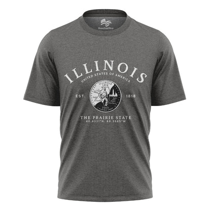 Illinois Quarter T-Shirt | Land of Lincoln Souvenir Tee