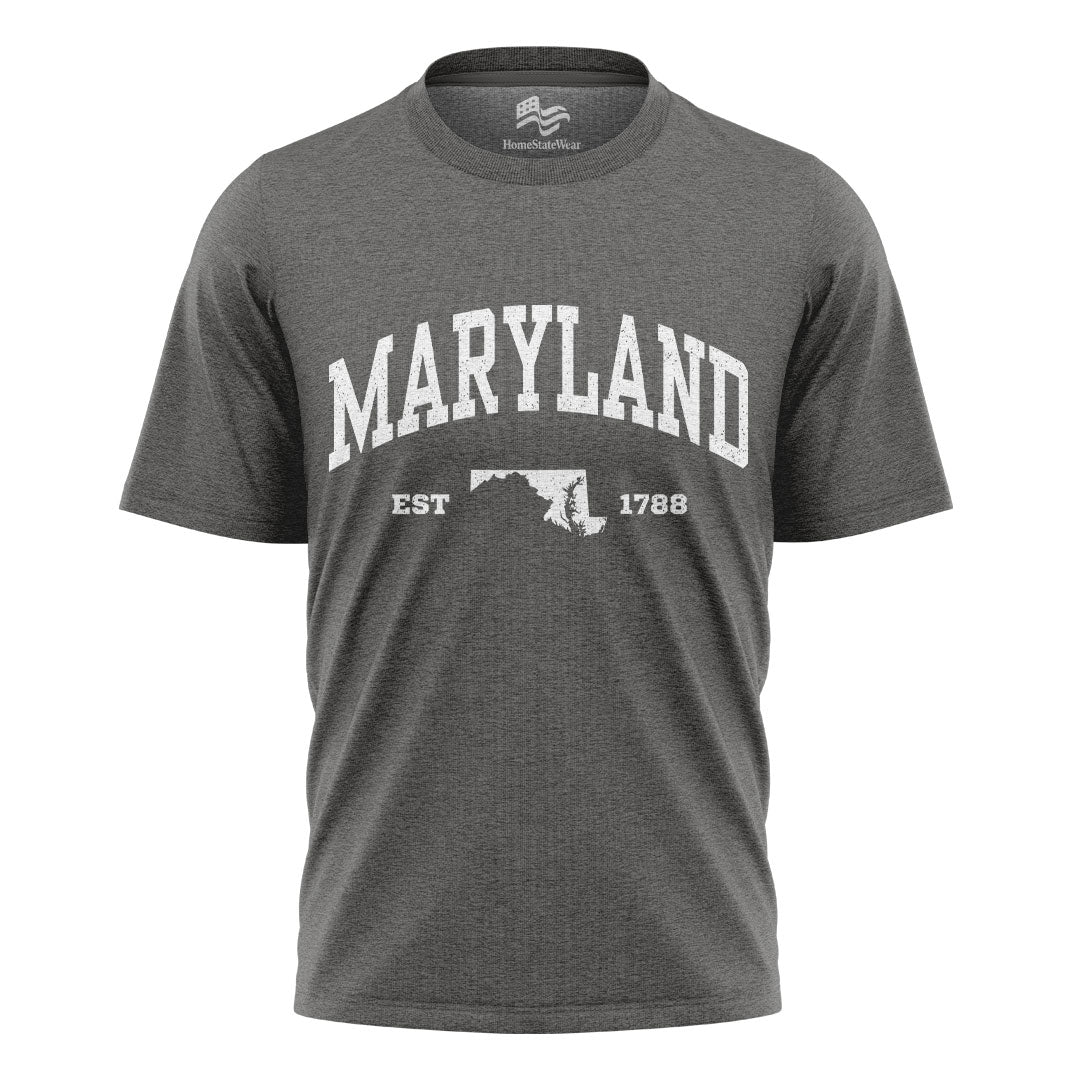Maryland Map Comfort Colors Tee | Travel Souvenir Gift Shirt