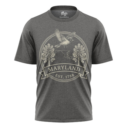 Maryland Est 1788 T-Shirt | Oriole White Oak Souvenir Tee
