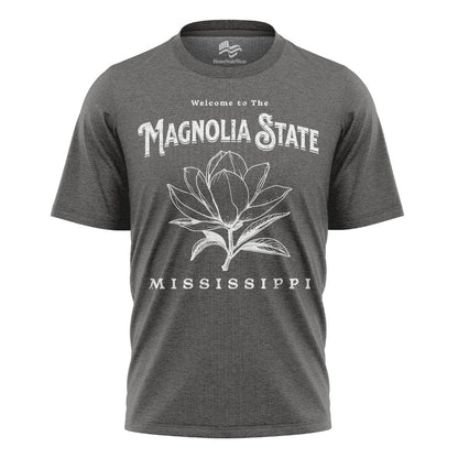 Welcome to Mississippi T-Shirt, Magnolia State Flower Tee,