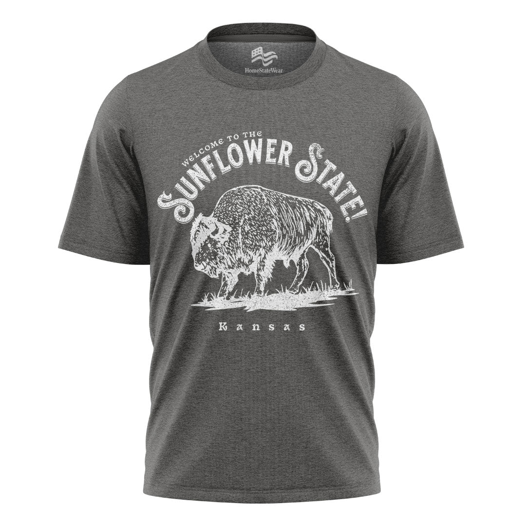 Welcome to Kansas T-Shirt | Buffalo Souvenir Tee