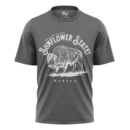 Welcome to Kansas T-Shirt | Buffalo Souvenir Tee