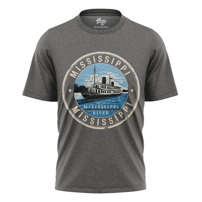 Mississippi Postal Stamp T-Shirt, Vintage Travel Souvenir Tee