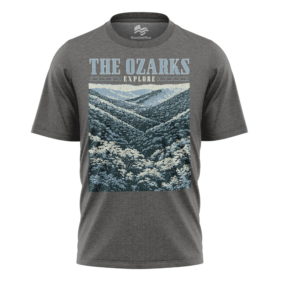 The Ozarks Mountain T-Shirt, Comfort Colors Nature Graphic Tee