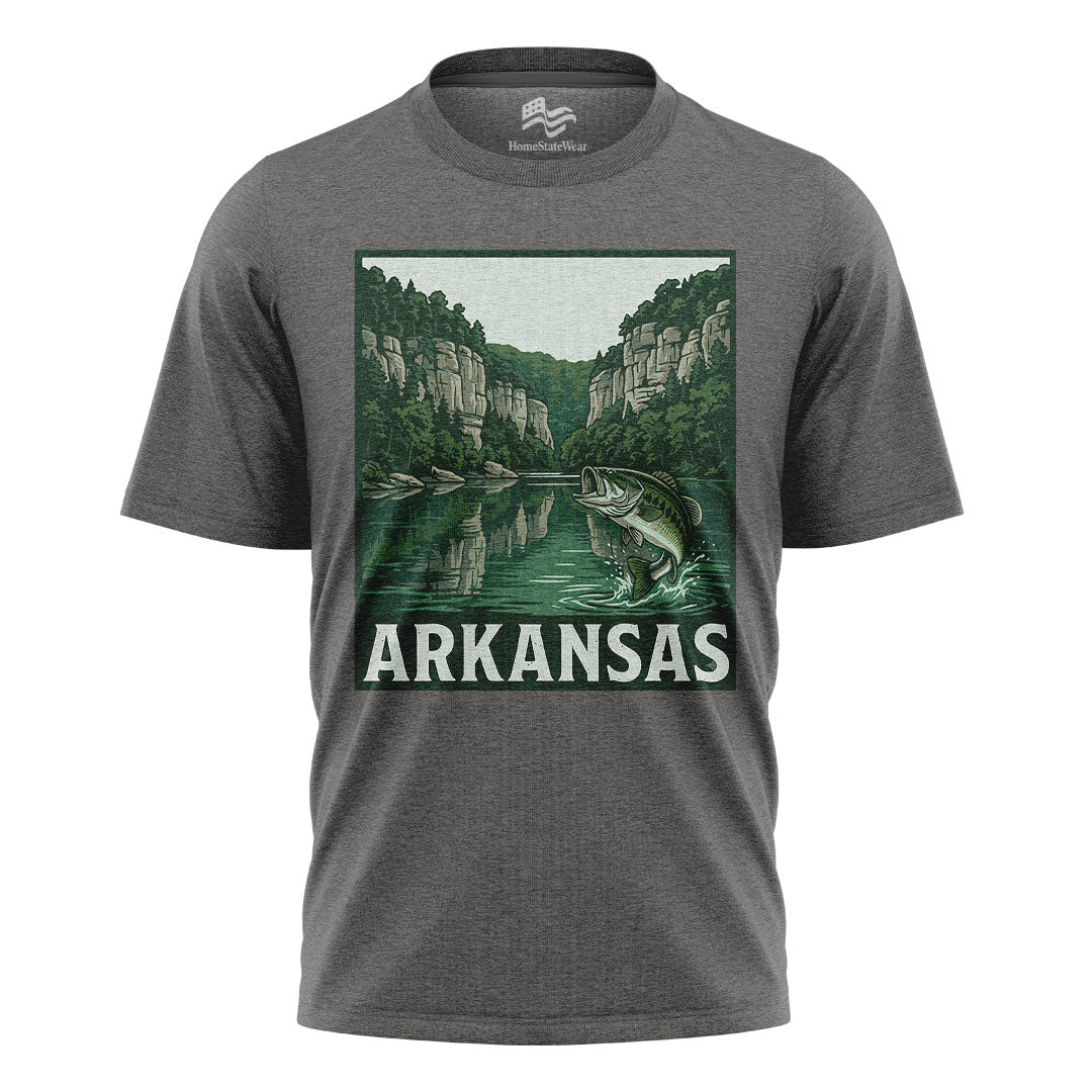 Arkansas Bass Fishing Tee | Natural State Outdoors Shirt