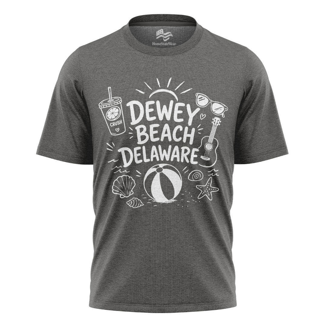 Dewey Beach Comfort Colors Tee | Delaware Summer Beach Shirt