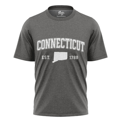 Connecticut Varsity Style Tee | Campus Inspired State Pride Shirt