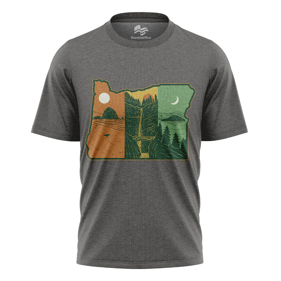 Layers of Oregon T-Shirt, Vintage Nature State Pride Tee