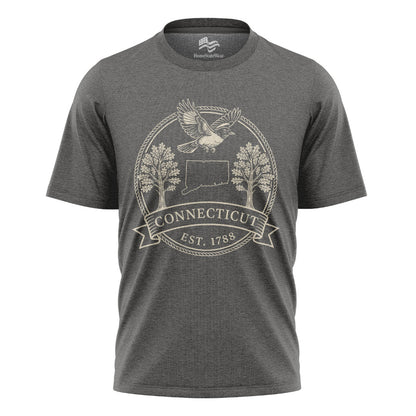 Connecticut Est 1788 T-Shirt | American Robin & White Oak Tee