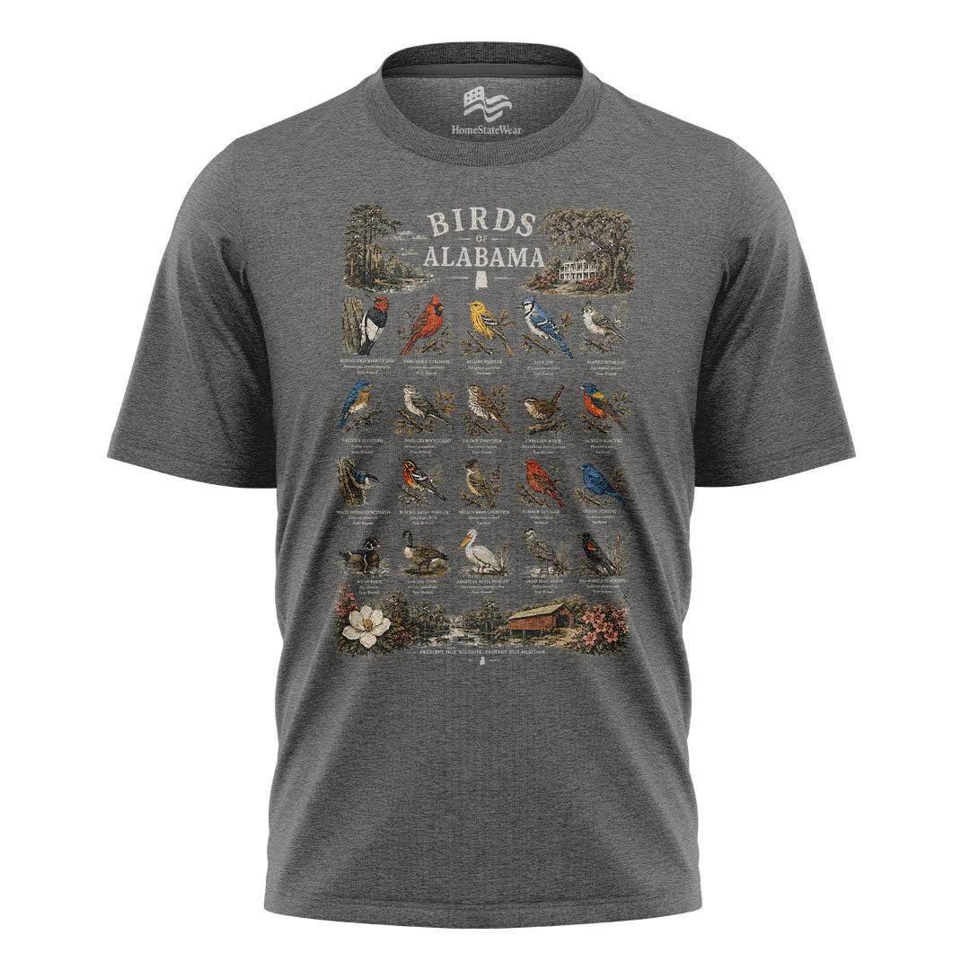 Alabama Birds T-Shirt, Bird Watching Nature Lover Tee