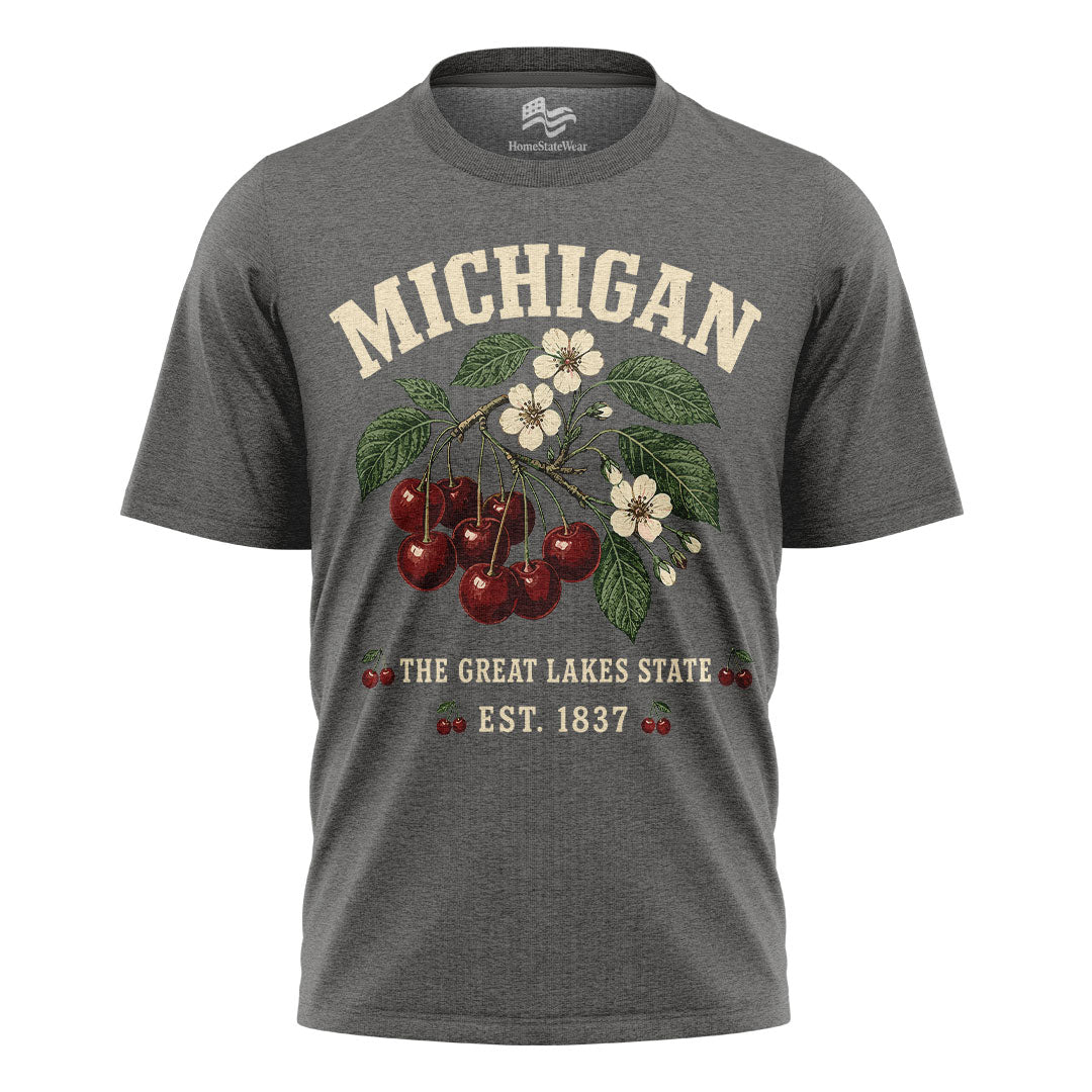 Michigan Cherry Blossom T-Shirt | Great Lakes Botanical Tee
