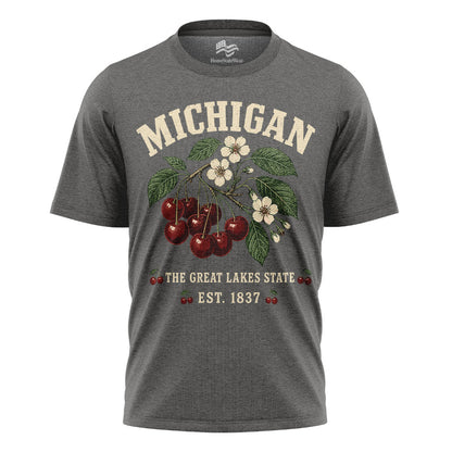 Michigan Cherry Blossom T-Shirt | Great Lakes Botanical Tee