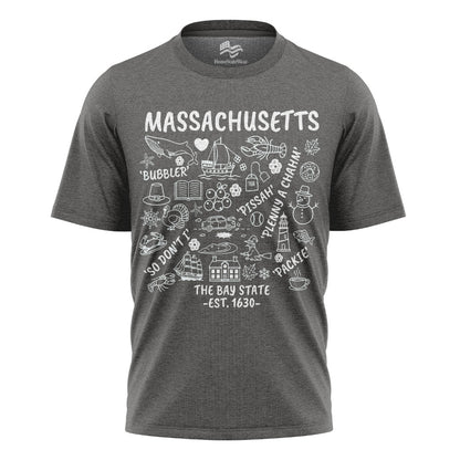 Massachusetts Bay State T-Shirt | Boston Humor Coastal Tee