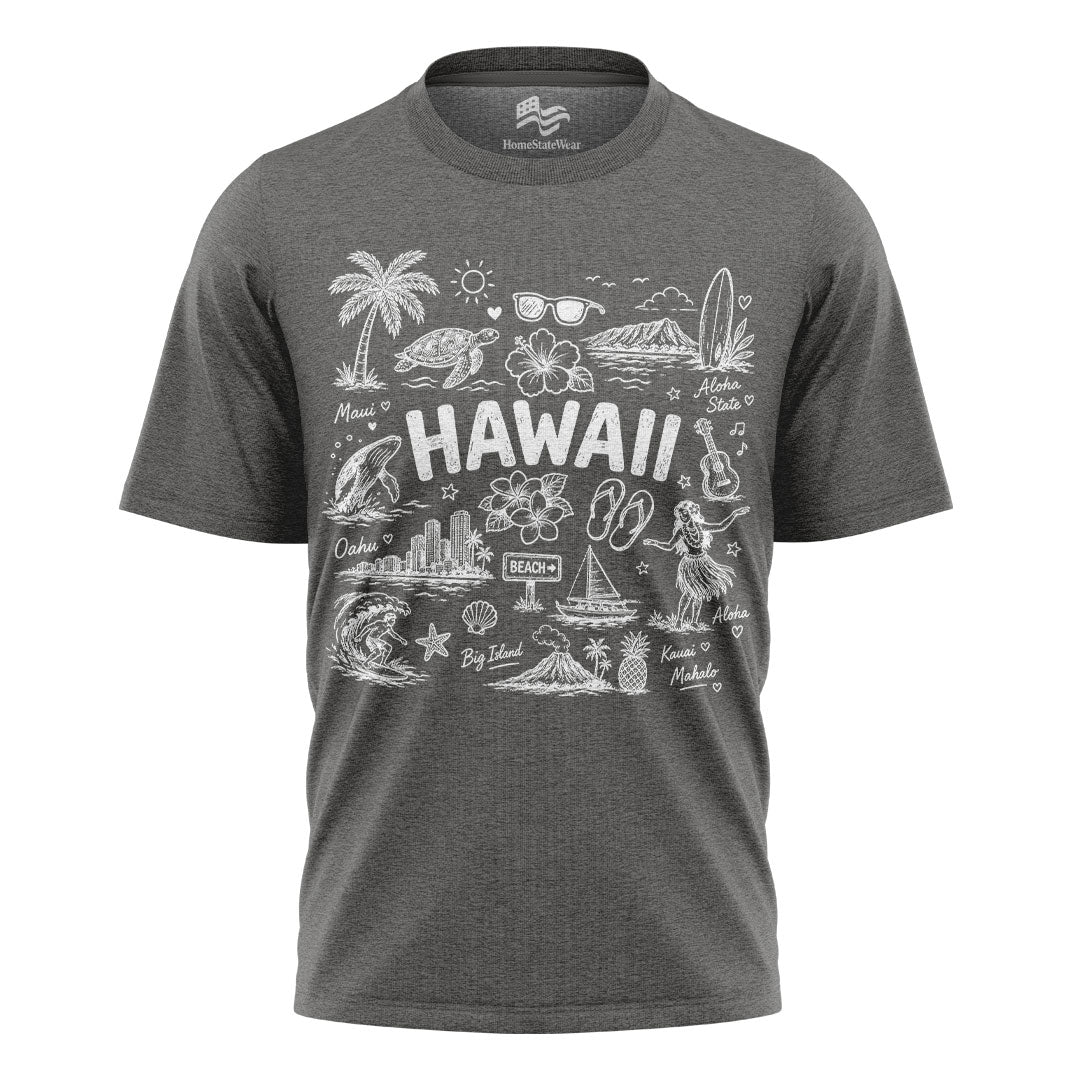 Hawaii Aloha State Comfort Colors Oahu Vacation Souvenir Shirt