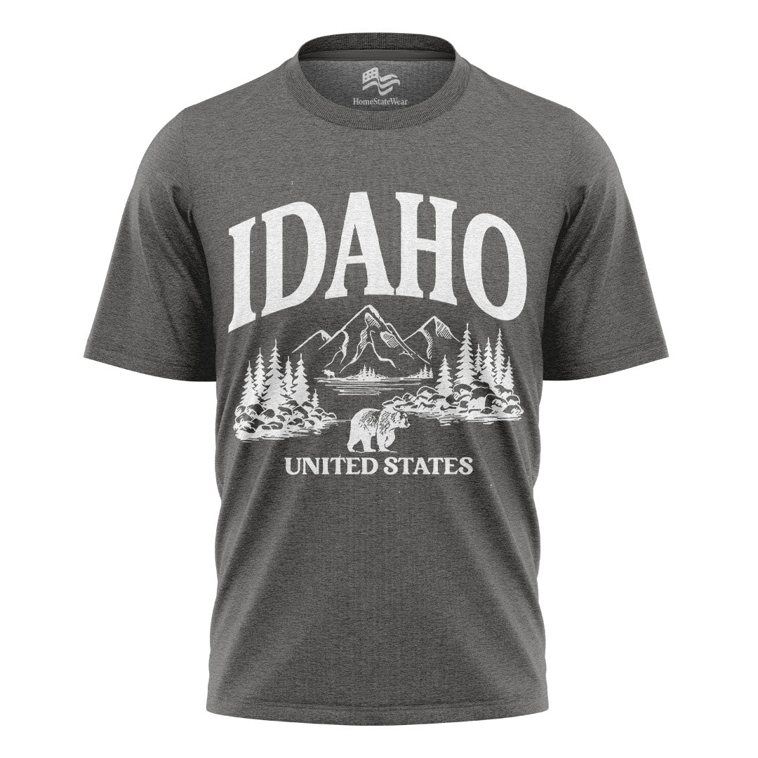 Idaho Wanderlust T-Shirt Mountain Nature Gift