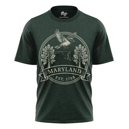 Maryland Est 1788 T-Shirt | Oriole White Oak Souvenir Tee