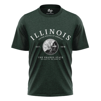 Illinois Quarter T-Shirt | Land of Lincoln Souvenir Tee