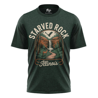 Starved Rock Illinois Tee | Waterfall Canyon Nature Shirt