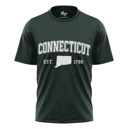 Connecticut Varsity Style Tee | Campus Inspired State Pride Shirt