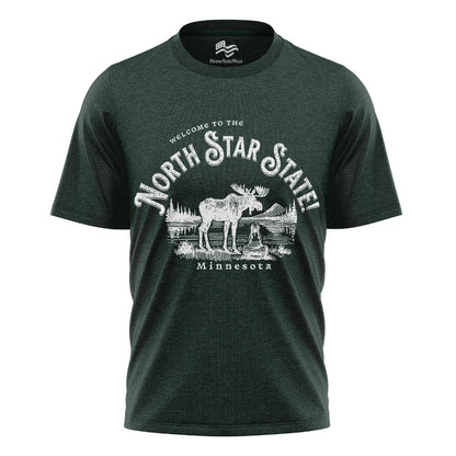 Welcome to Minnesota T-Shirt, North Star State Moose Tee