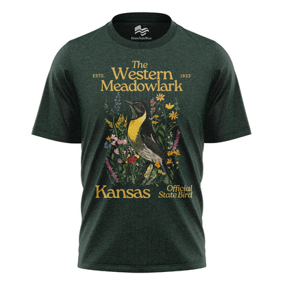 Kansas Western Meadowlark Tee | State Bird Nature Shirt