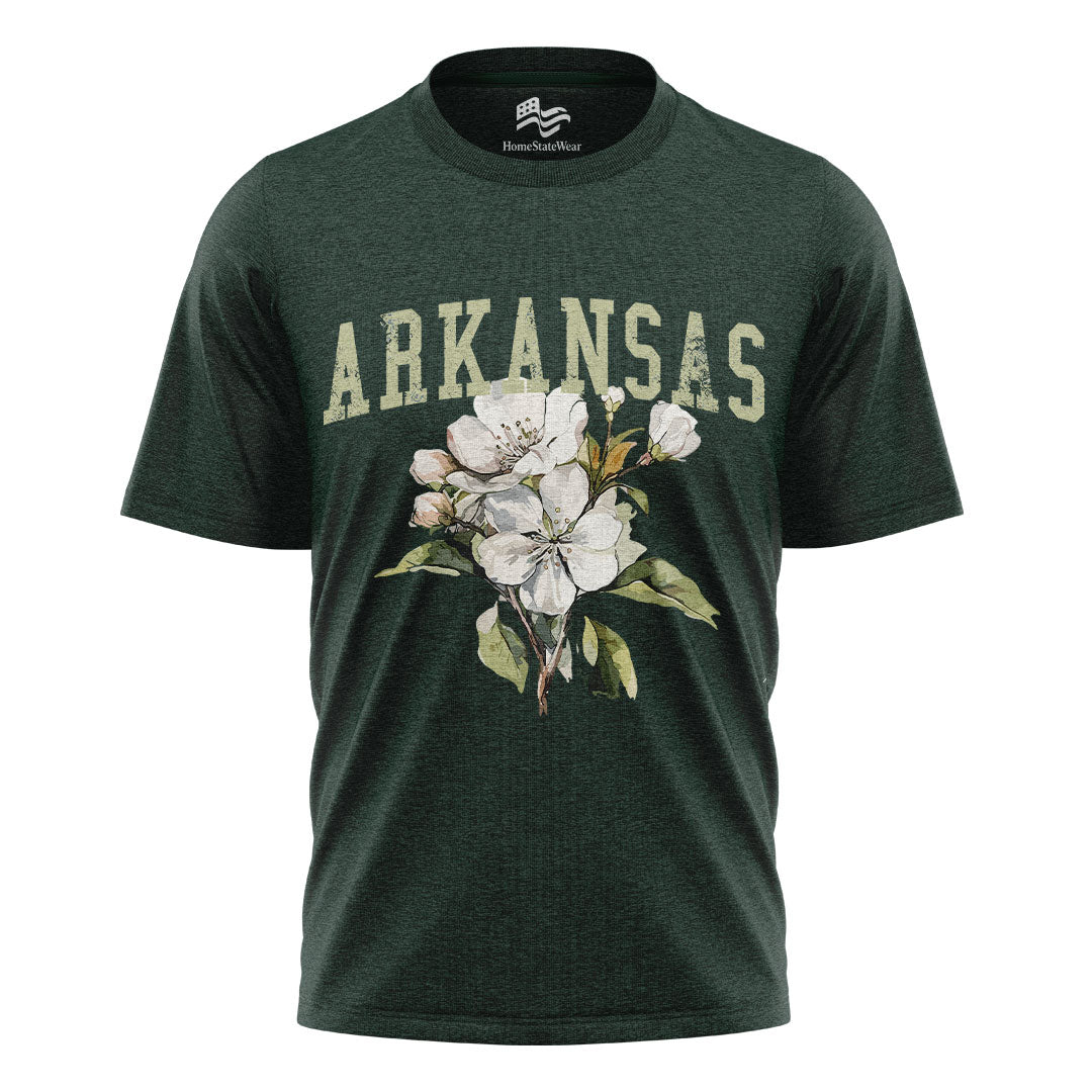 Arkansas State Flower Comfort Colors Tee | Apple Blossom Botanical