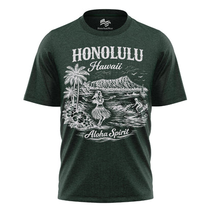 Honolulu Aloha Spirit Tee | Vintage Hawaii Surf Shirt