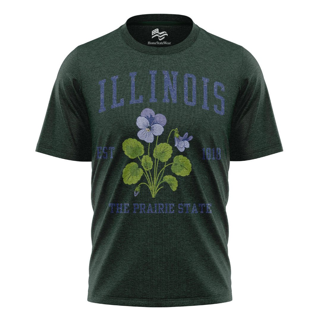 Illinois State Flower Tee | Prairie State Vintage Shirt