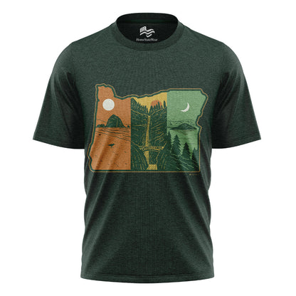 Layers of Oregon T-Shirt, Vintage Nature State Pride Tee