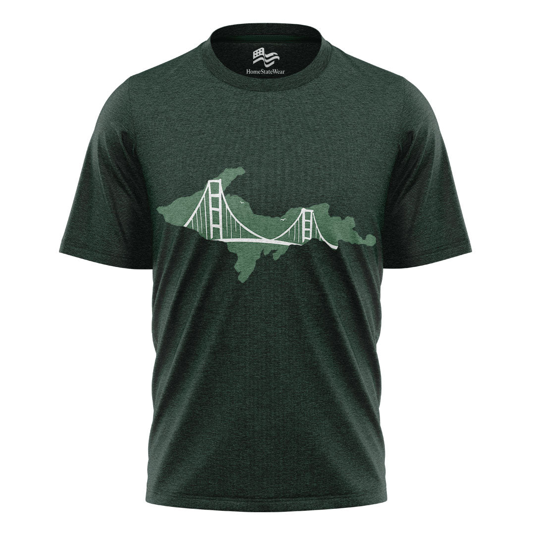 Upper Peninsula Michigan T-Shirt, UP Bridge Tee
