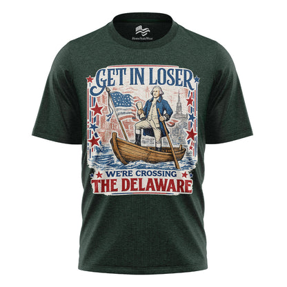 Funny Crossing the Delaware Comfort Colors Tee | Patriotic History Shirt
