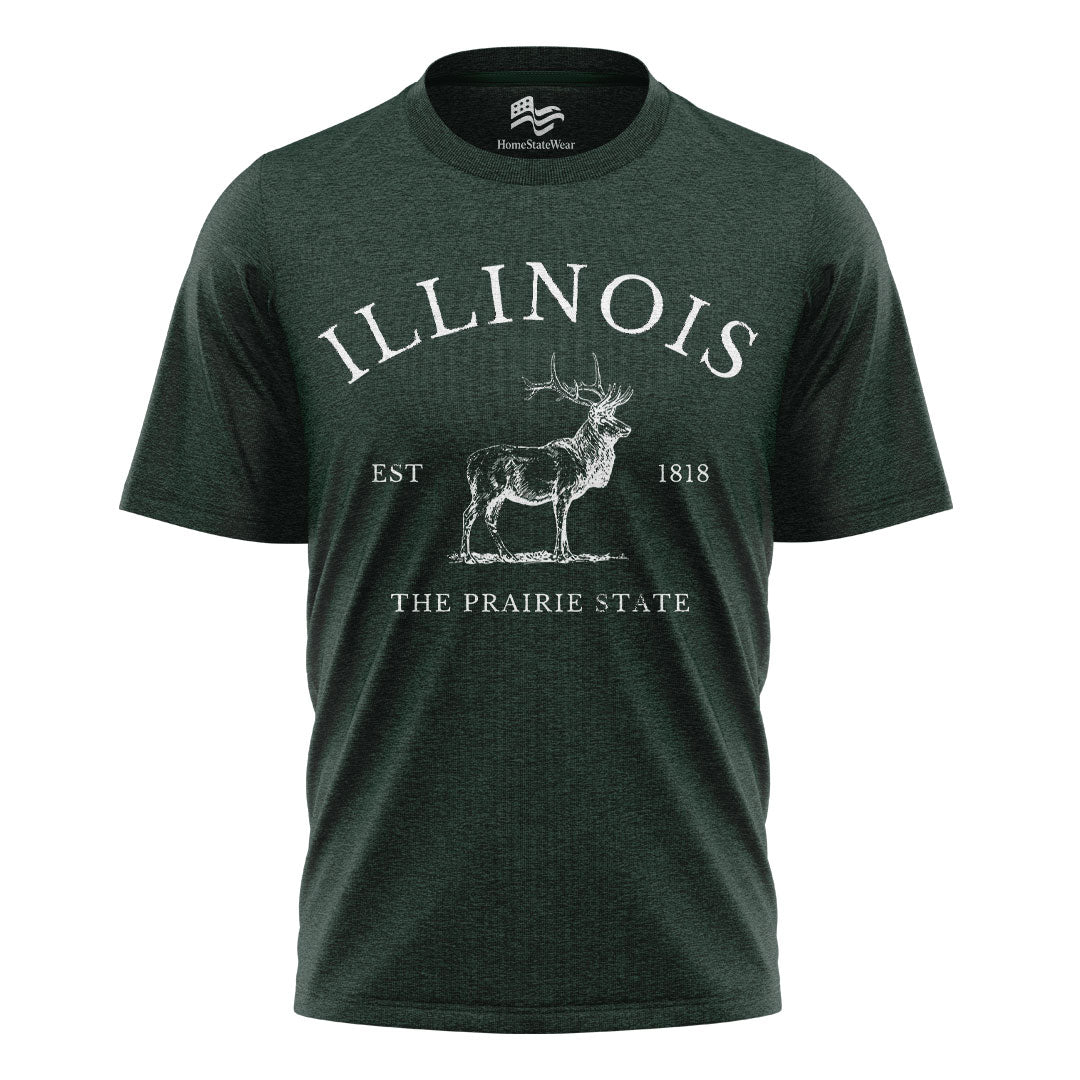 Illinois Elk T-Shirt | Prairie State Wildlife Tee