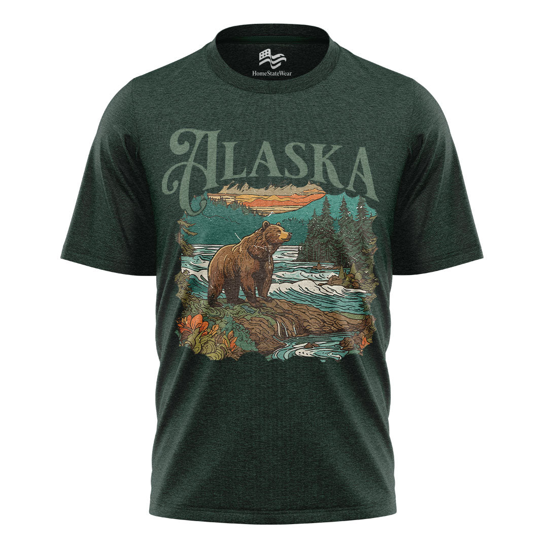 Alaska Wilderness Bear Graphic Tee