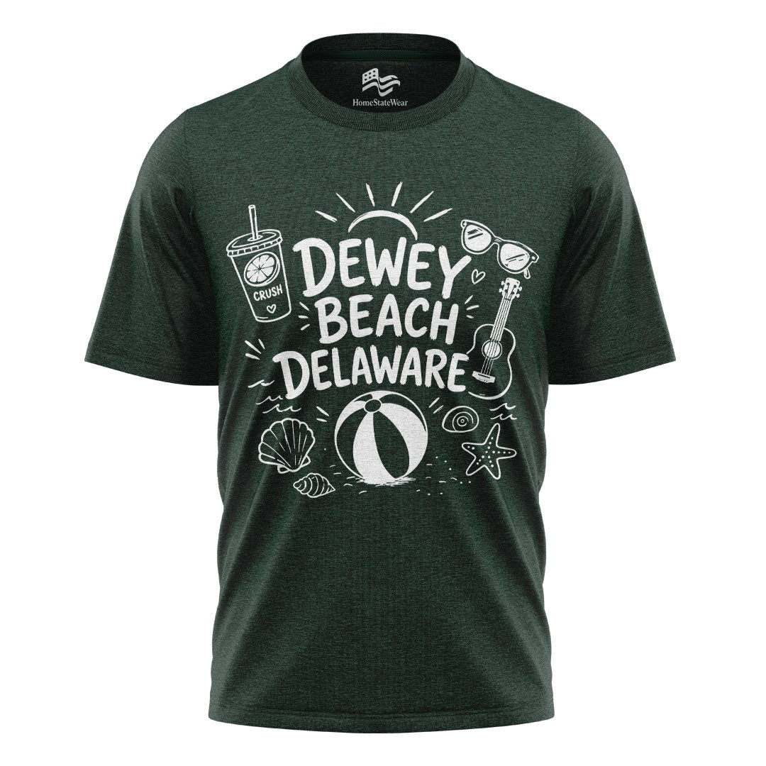 Dewey Beach Comfort Colors Tee | Delaware Summer Beach Shirt
