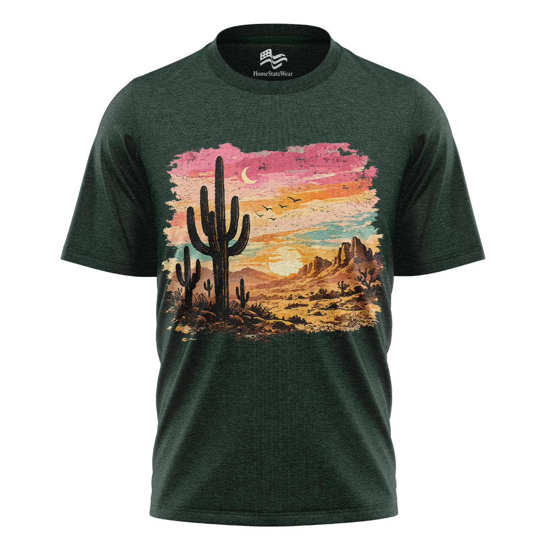 Western Cactus Graphic Tee, Boho Desert Lover Gift