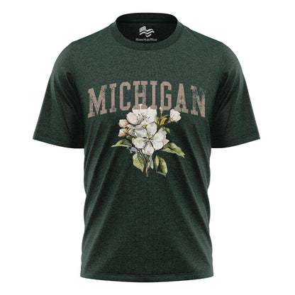Michigan Apple Blossom Comfort Colors Tee | State Flower Gift Shirt