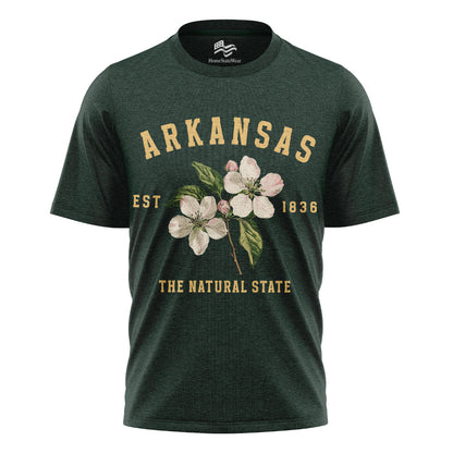 Arkansas Apple Blossom Flower Tee | Vintage State Floral Shirt