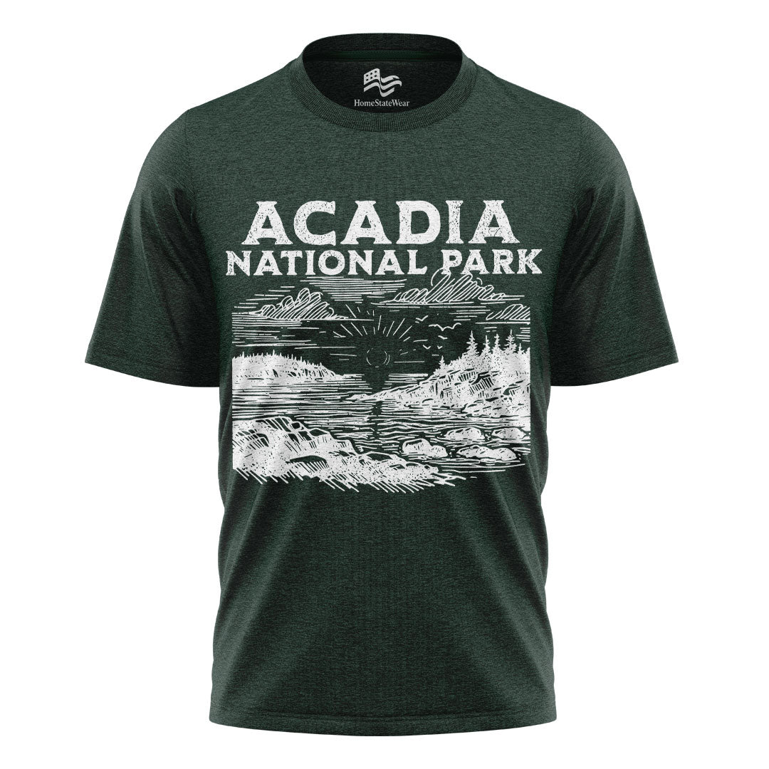 Acadia National Park T-Shirt | Maine Outdoor Travel Te