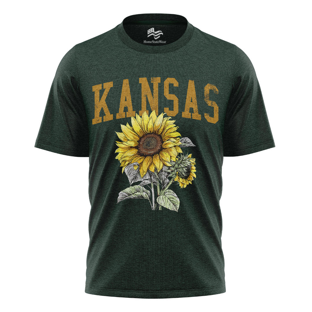 Kansas Sunflower Comfort Colors Tee | State Flower Gift Shirt