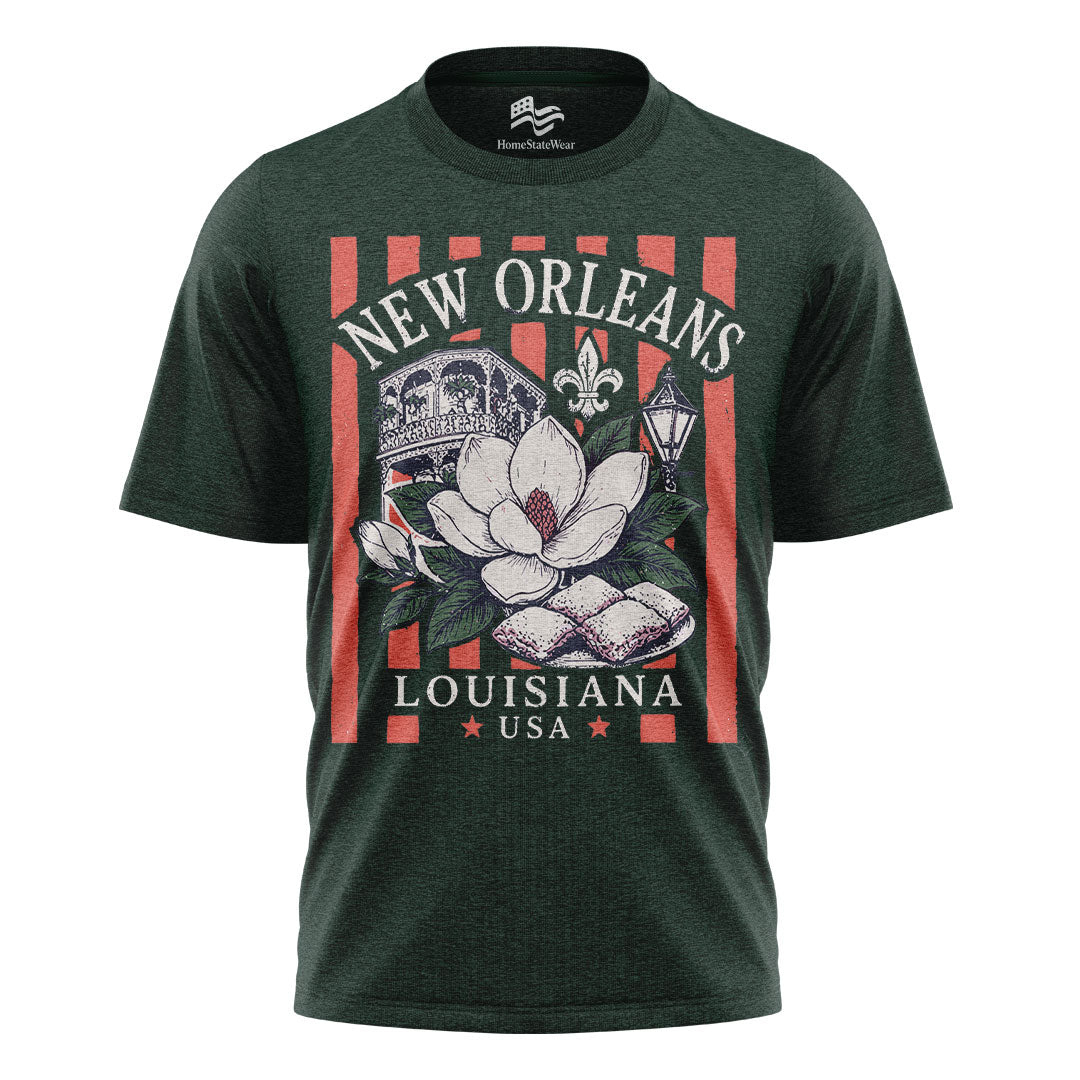 Louisiana Shirt Vintage Bayou Graphic Tee Southern Style T Shirt Swamp Nature Travel Souvenir Cajun Aesthetic Casual Outfit Style Trend