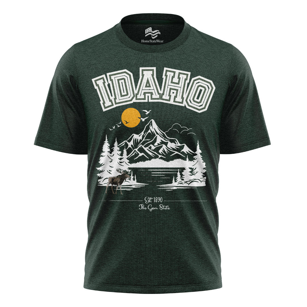 Idaho Camping T-Shirt | Gem State Hiking Travel Tee