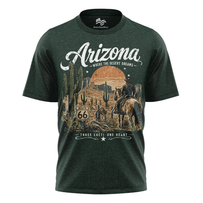 Arizona Cowboy Graphic Tee | Vintage Desert Cactus Shirt