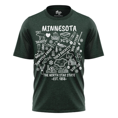 Minnesota North Star T-Shirt, Midwest Lake Life Graphic Tee